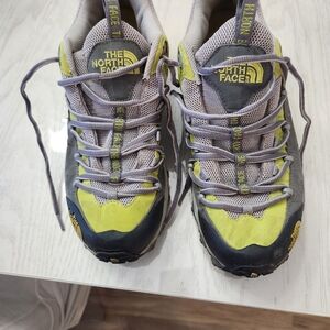 The North Face Lime and Charcoal Men's Trail Shoes